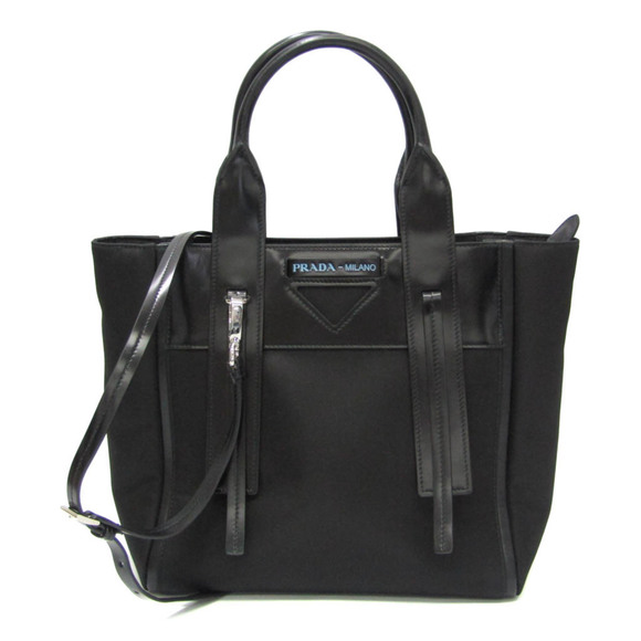 Prada Ouverture Nylon Handbag Shoulder Black - Picture 1 of 14